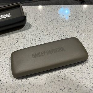 Harley-Davidson Black and Gray Eyeglass Case